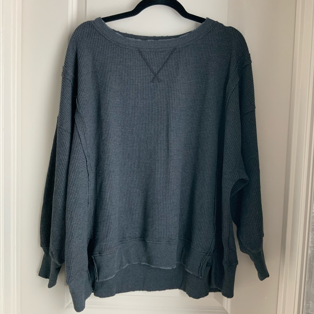 American Eagle Outfitters Women’s Oversized Charcoal Sweater